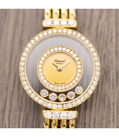 chopard replica watches happy diamonds collection|chopard ladies watch floating diamonds.